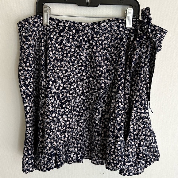 DENIM & SUPPLY RALPH LAUREN Micro Daisy Wrap Mini Skirt Coquette Boho Prep Sz L - Picture 5 of 11